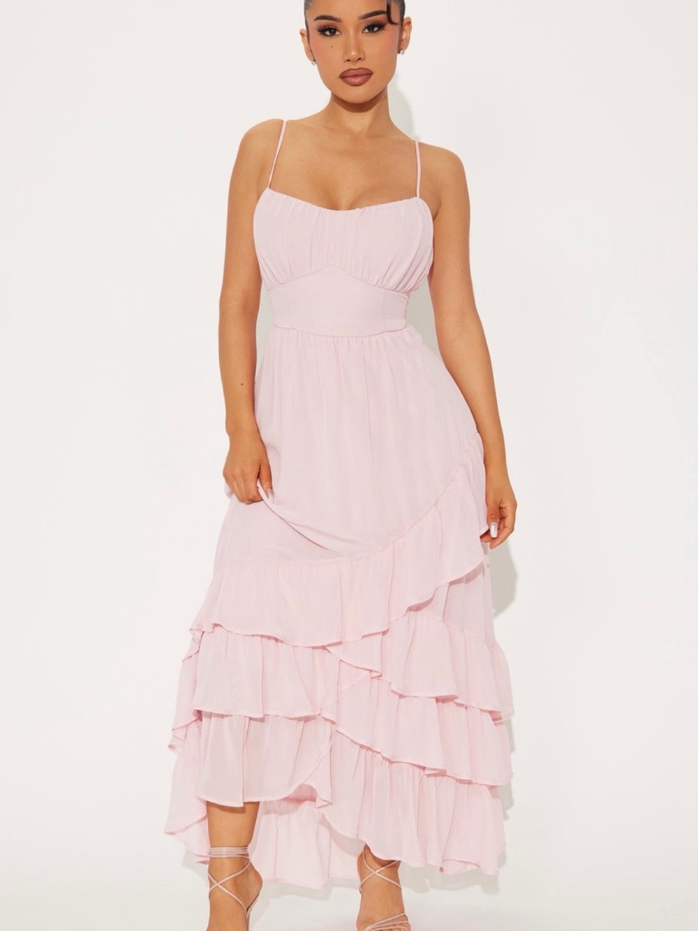 Charlotte Chiffon Maxi Dress - Mauve